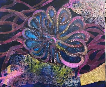 Genesis of a Cosmic Voyage - a Paint Artowrk by Peggy PY  Sin 